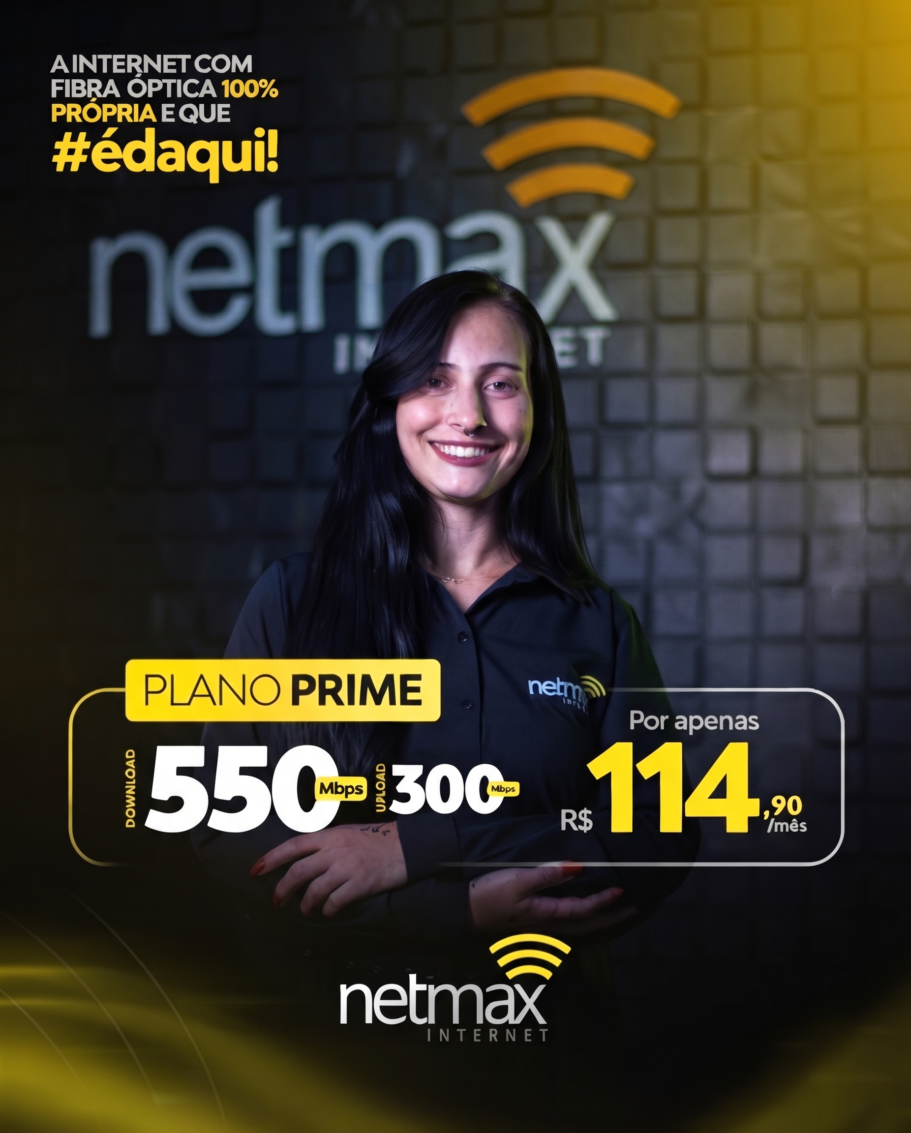 Plano Prime 550 Mega - Netmax Internet