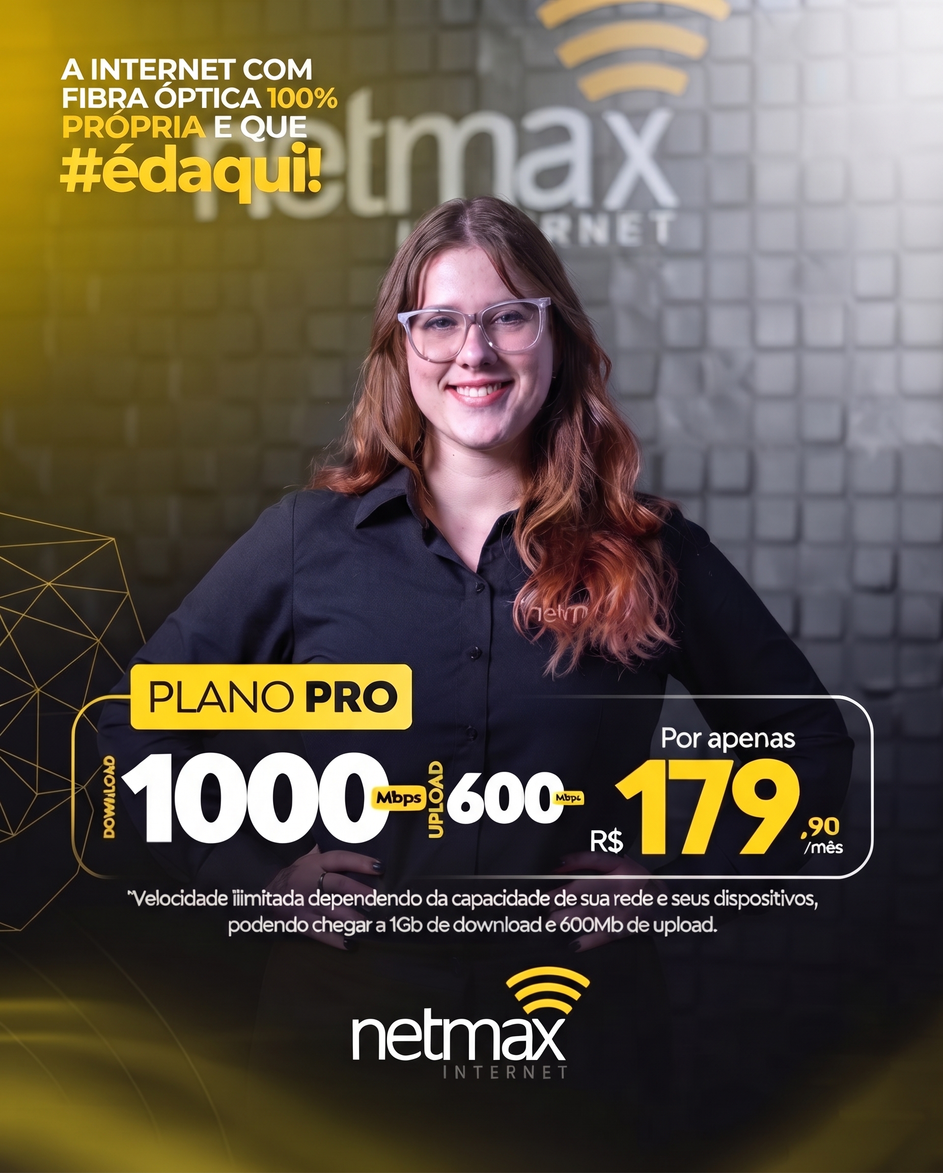 Plano Pro 1000 Mega - Netmax Internet